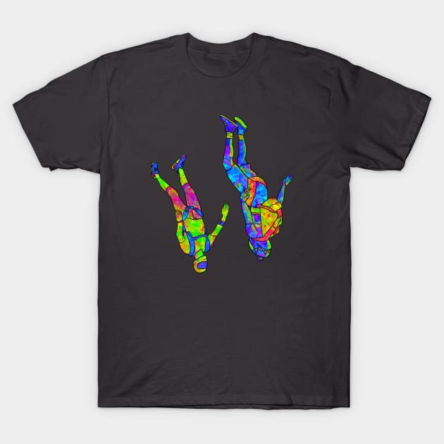 Psychedelic Skydivers T-Shirt by Hotanist